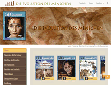 Tablet Screenshot of evolution-mensch.de